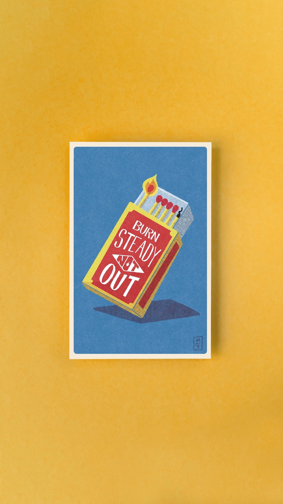 Burn Steady Postcard