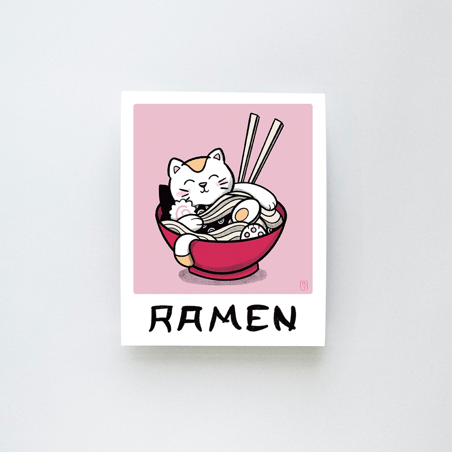 Ramen Cat Medium Print
