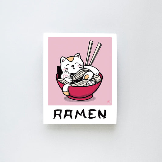 Ramen Cat Medium Print