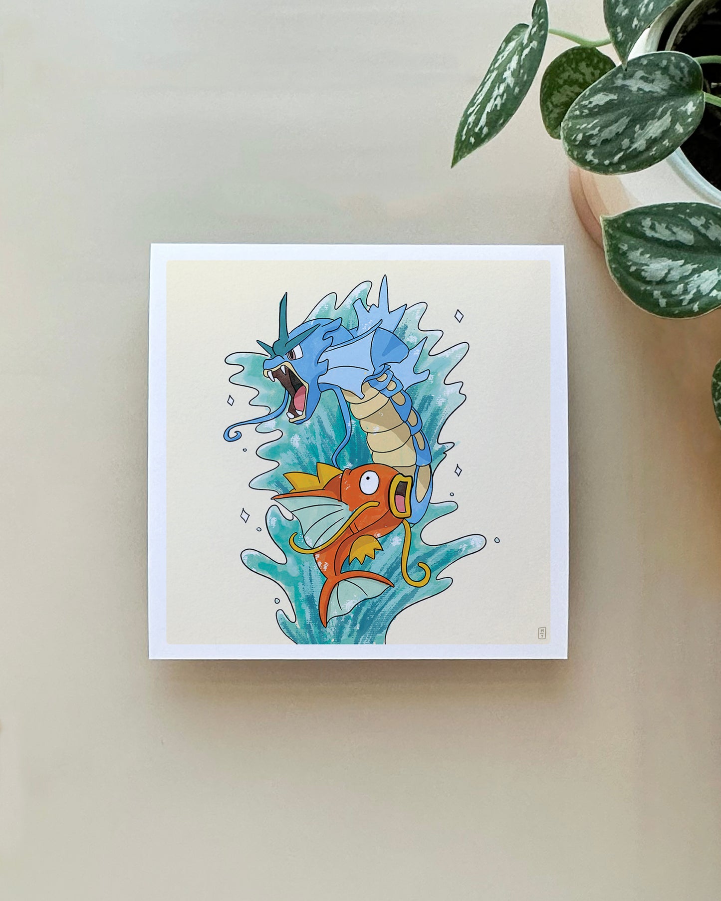 Pokémon Magikarp Gyrados Medium Print - Digital