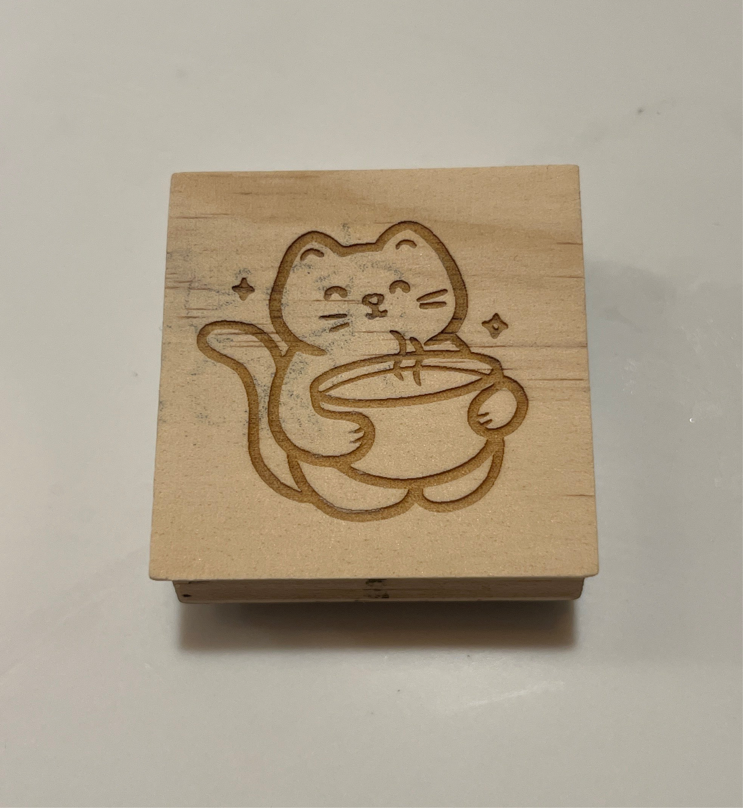 Matcha Cat Stamp