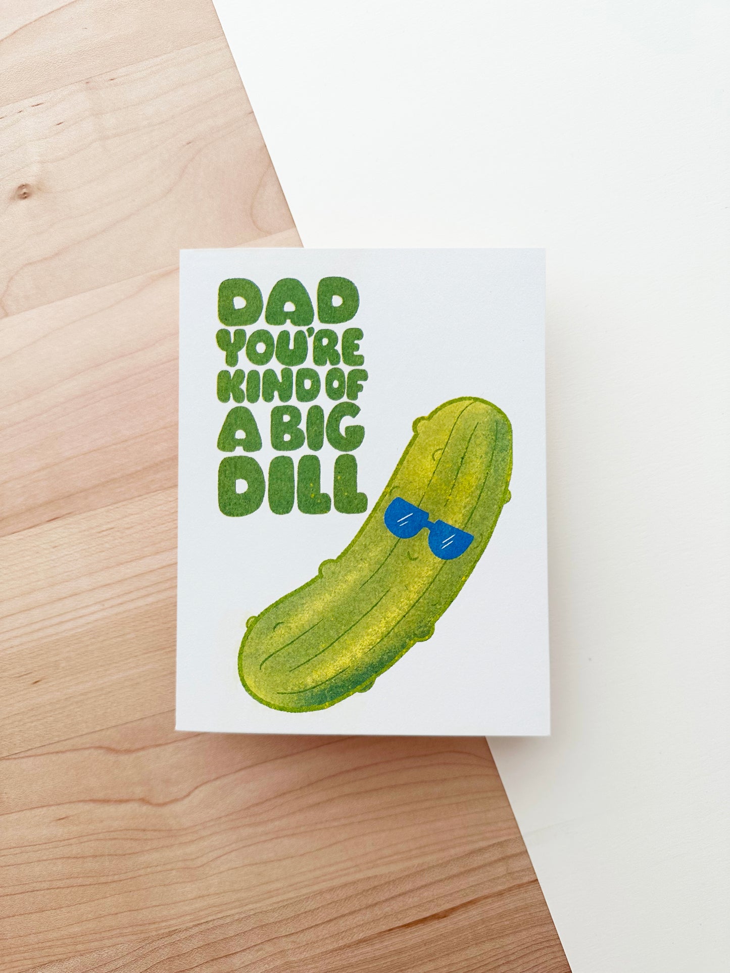 Big Dill Pickle Father's Day Card