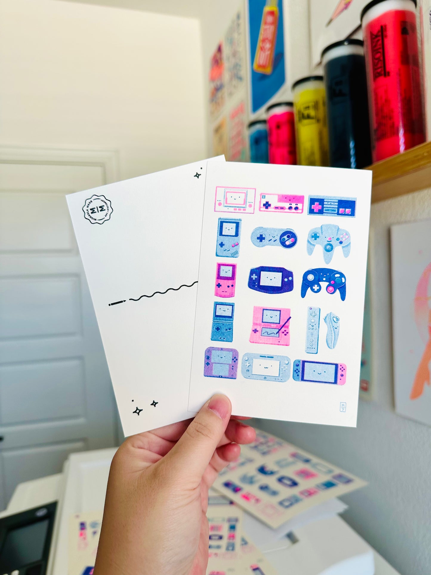 Game Consoles Postcard