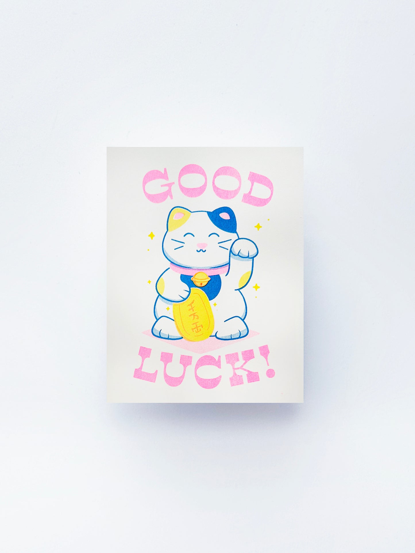 Good Lucky Cat Greeting Card