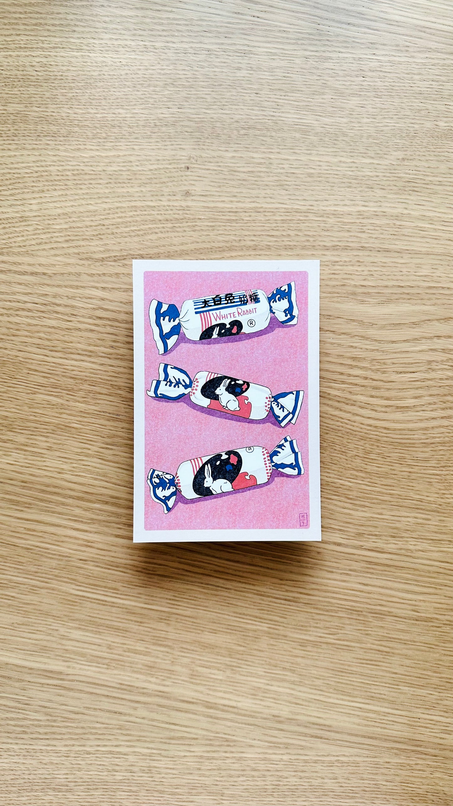 White Rabbit Postcard