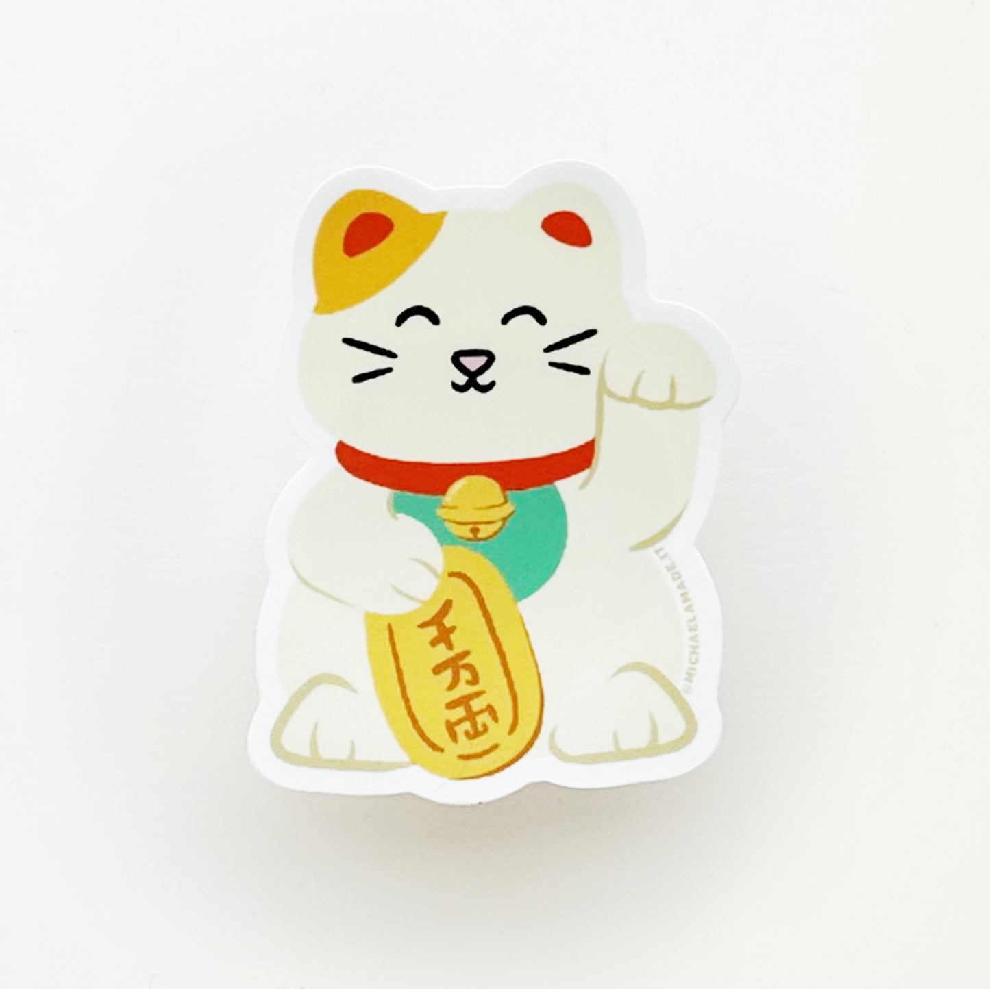 Lucky Task Cat Sticker
