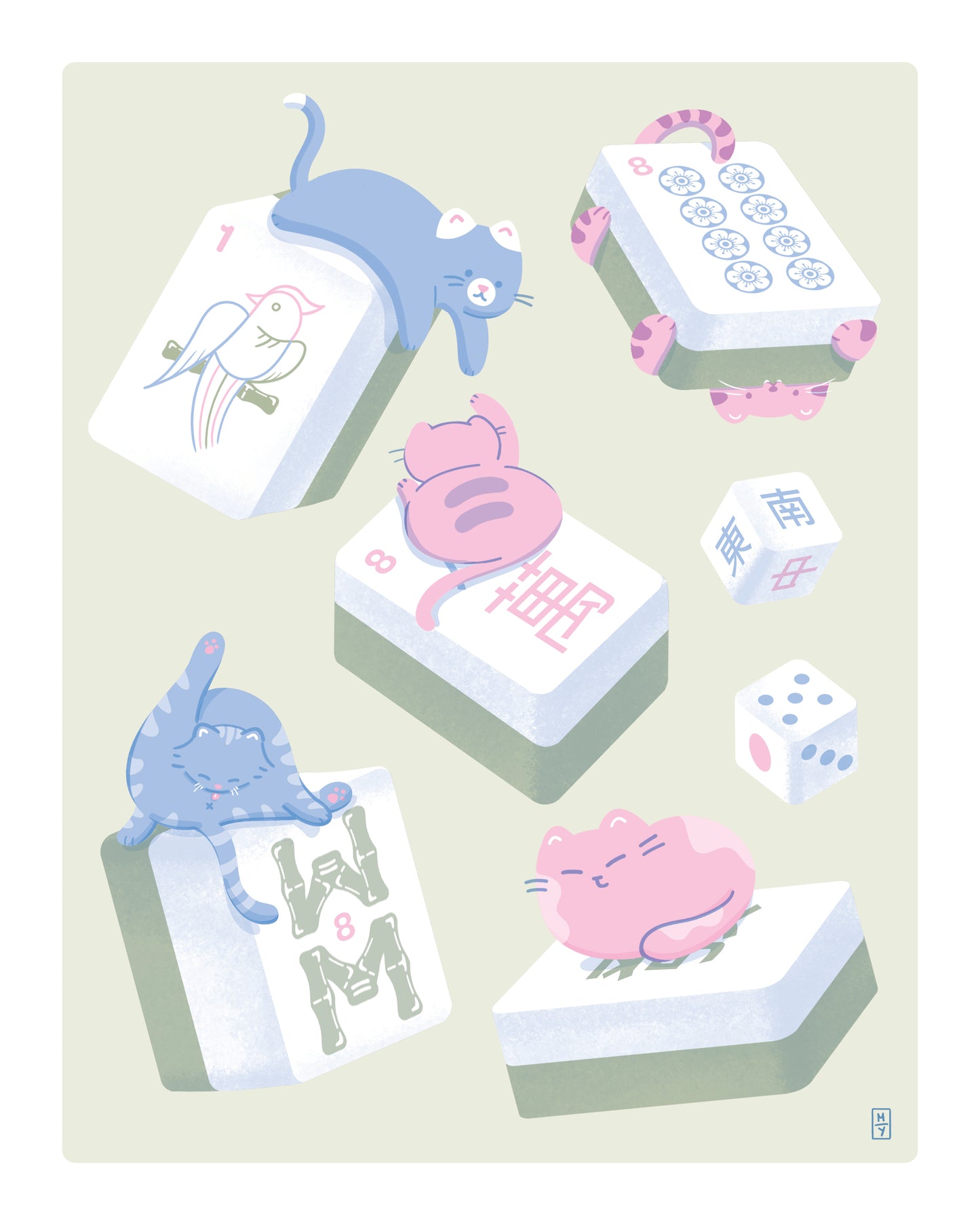 Mahjong Cats Mid-Size