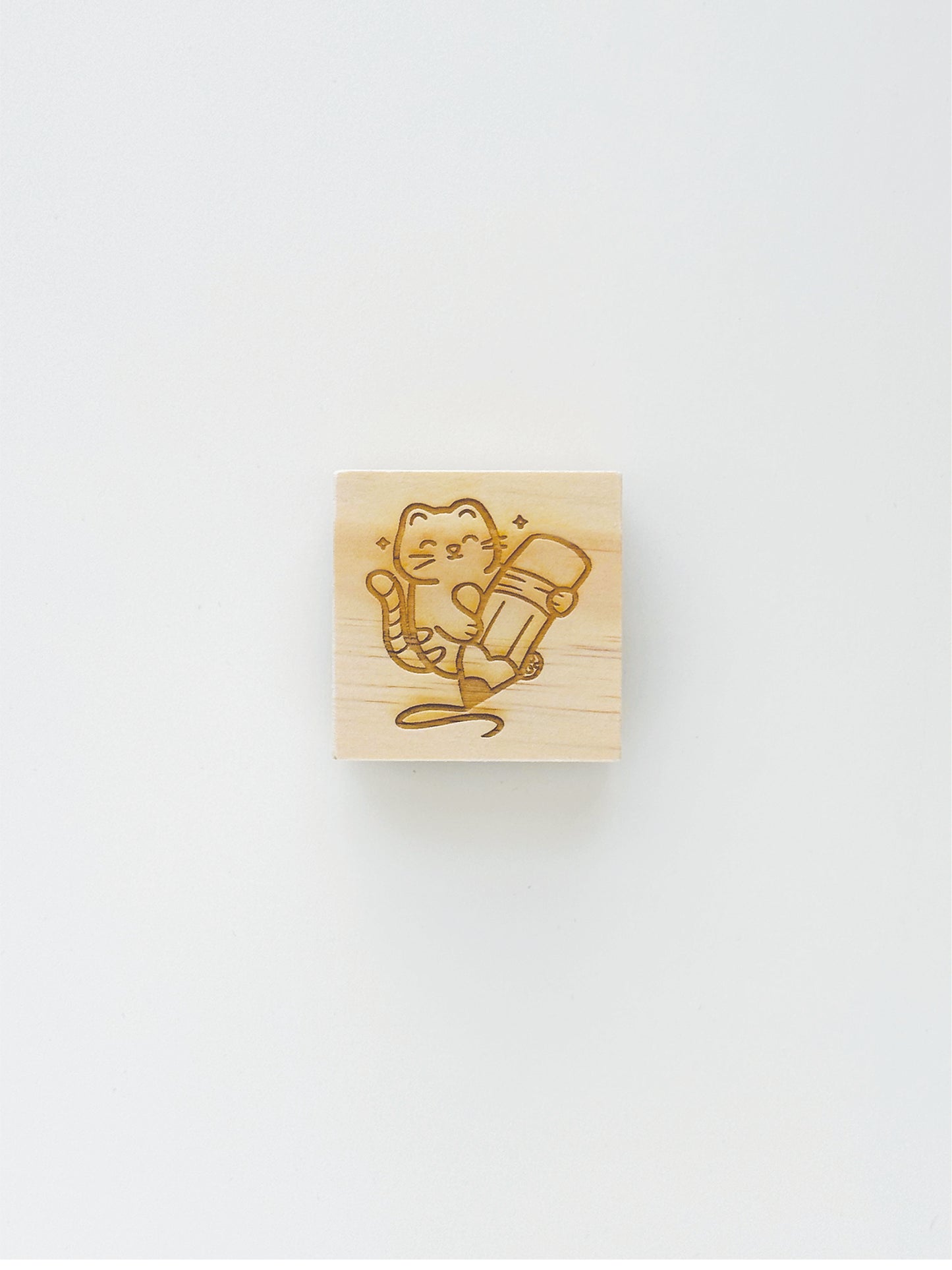Pencil Cat Stamp