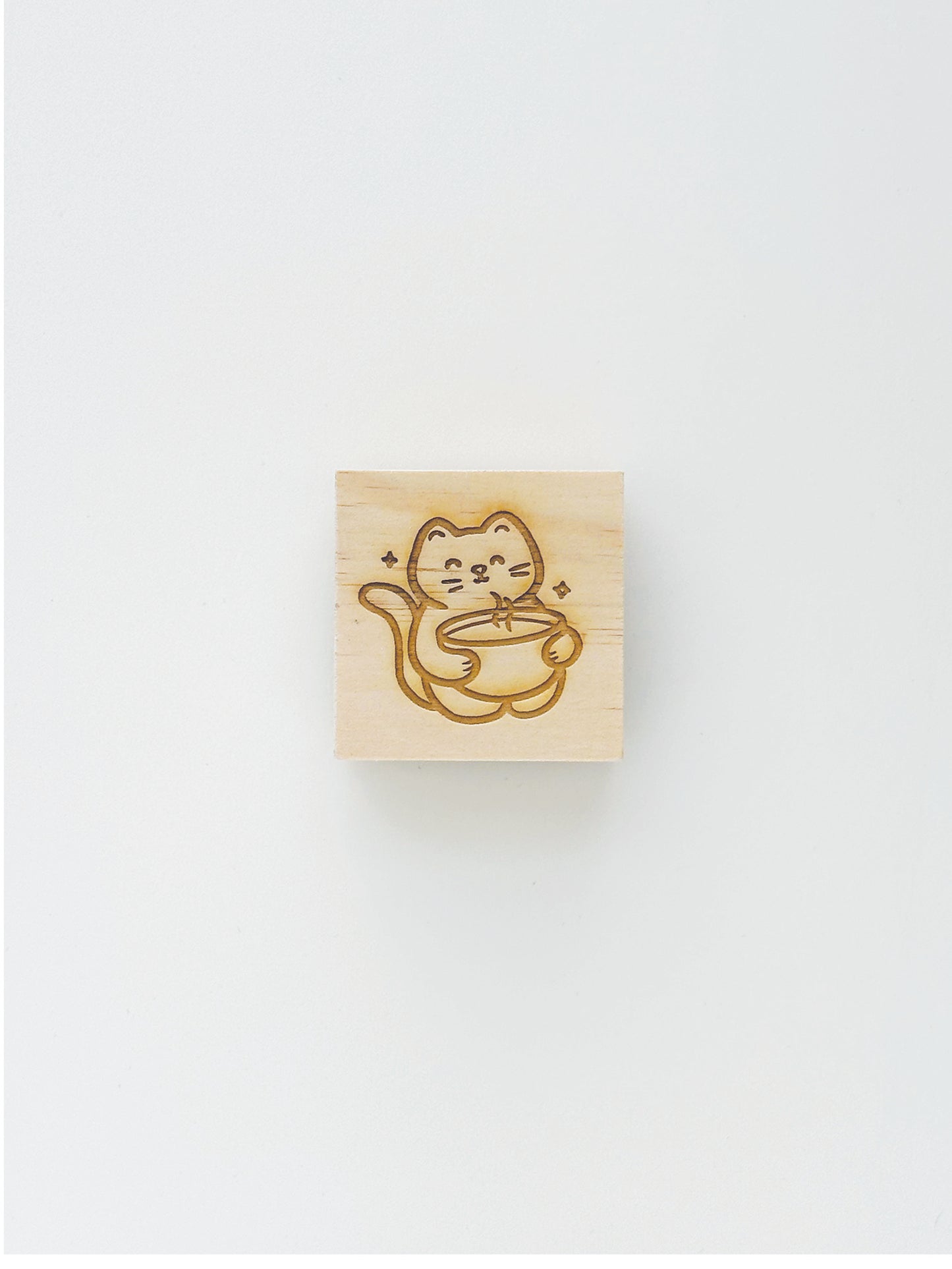 Matcha Cat Stamp