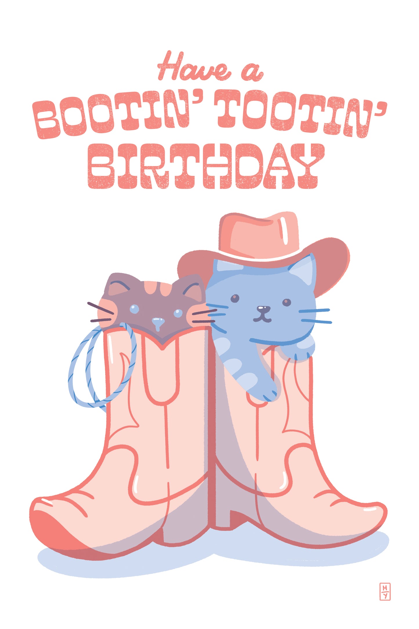 Bootin Tootin Cats Postcard