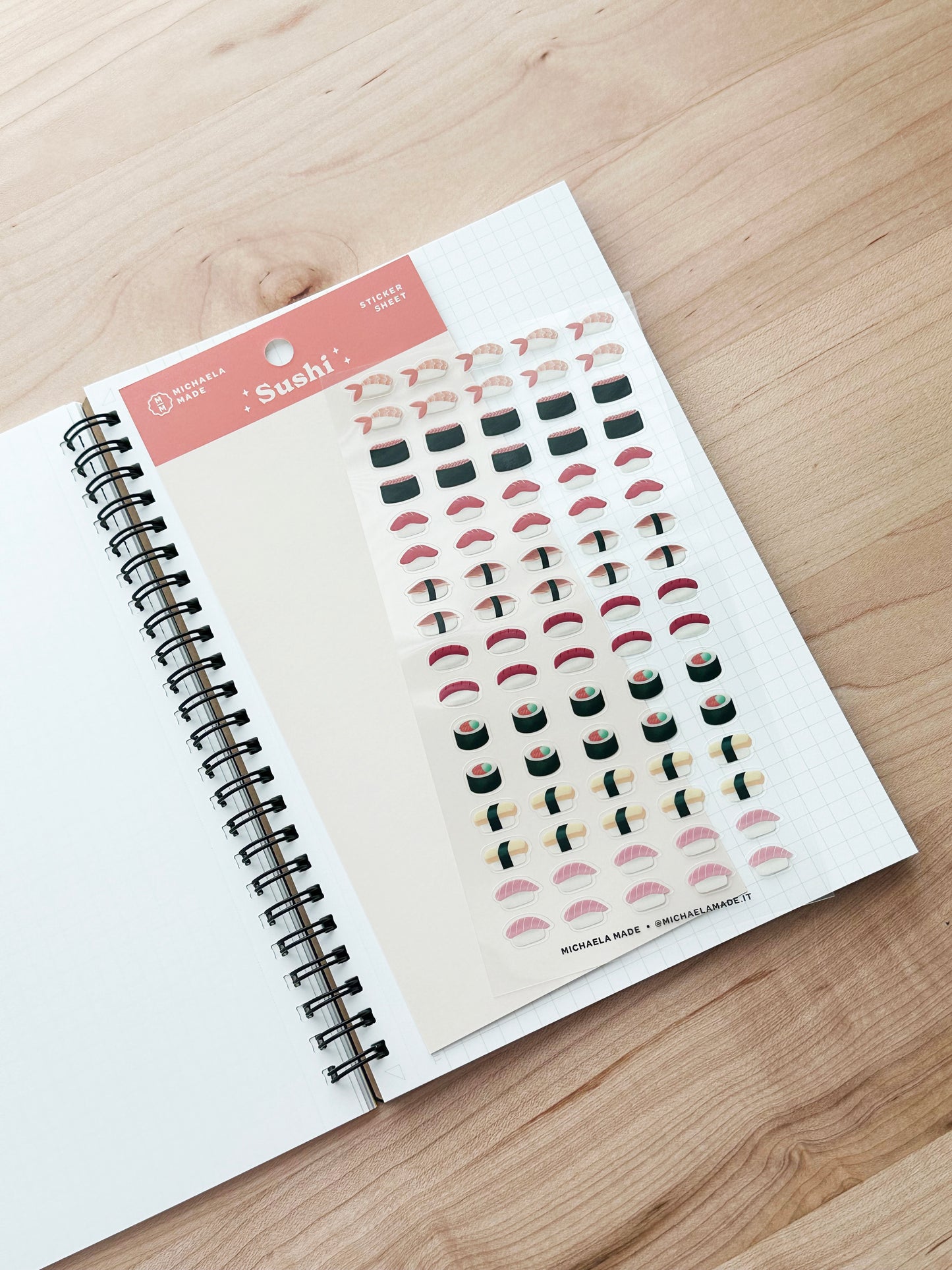 Sushi PET Sticker Sheet