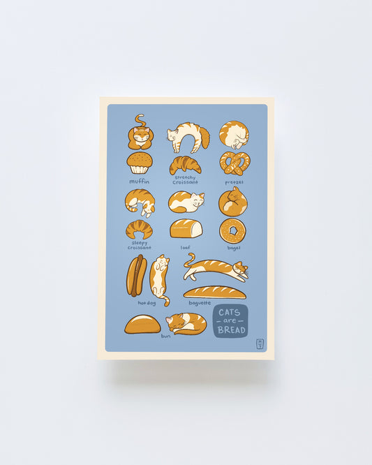 Bread Cats Postcard