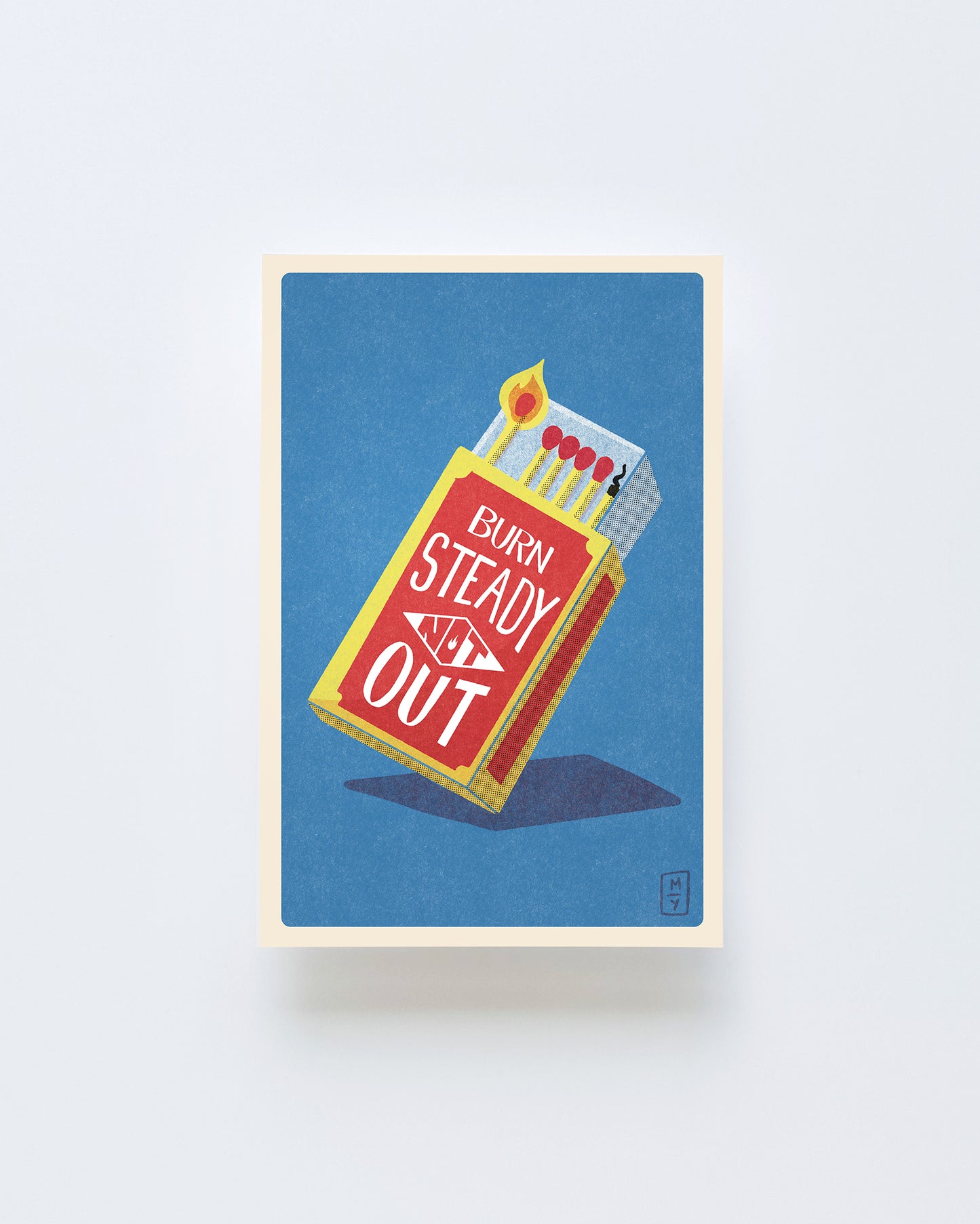 Burn Steady Postcard