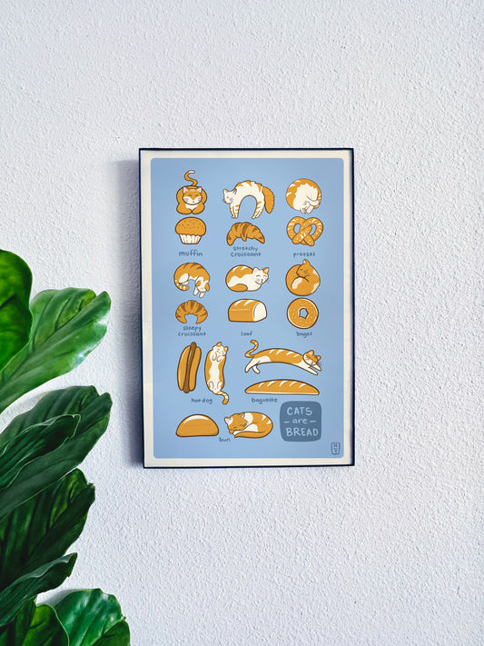 Bread Cats Poster