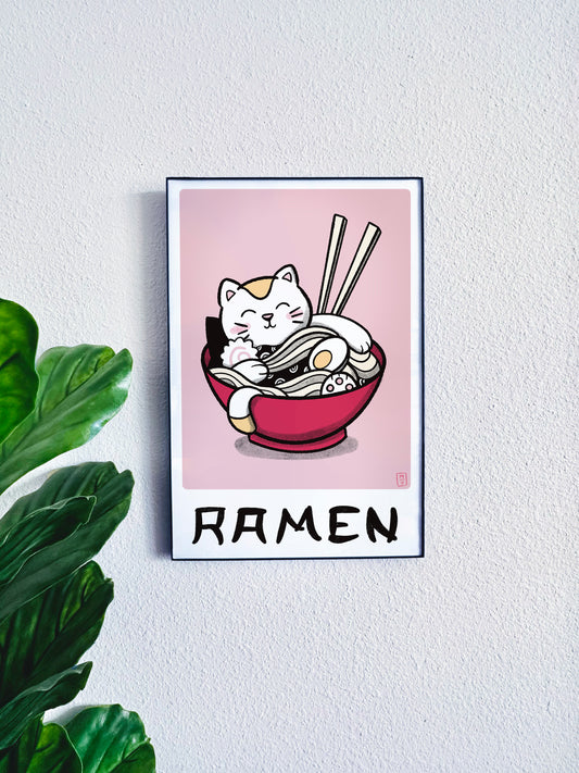 Ramen Cat Poster