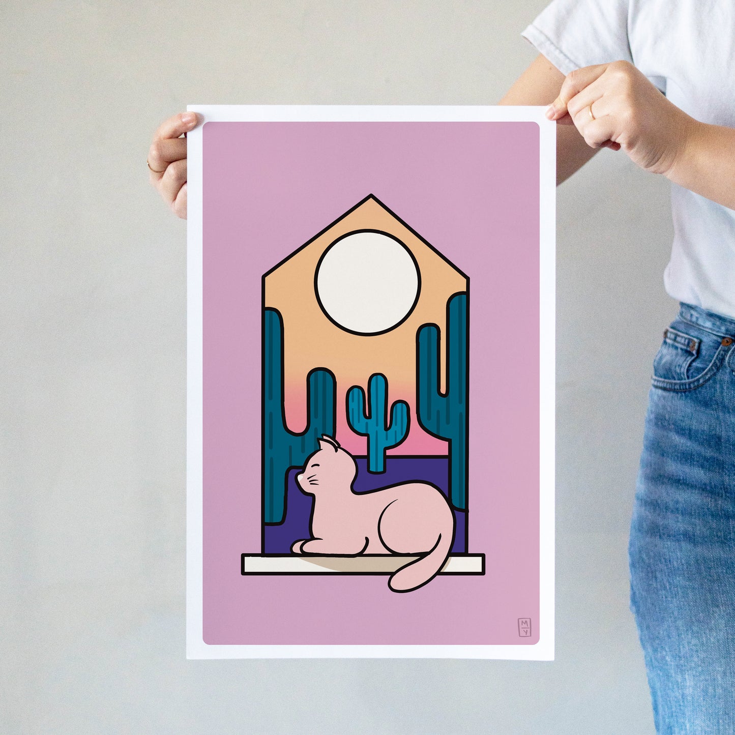 Window Cat No. 2 Poster