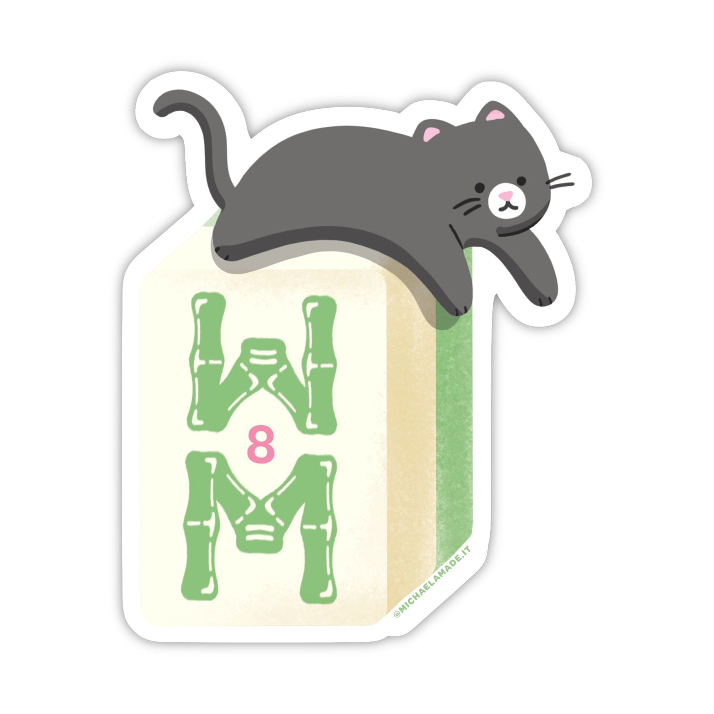 Mahjong Cat Sticker