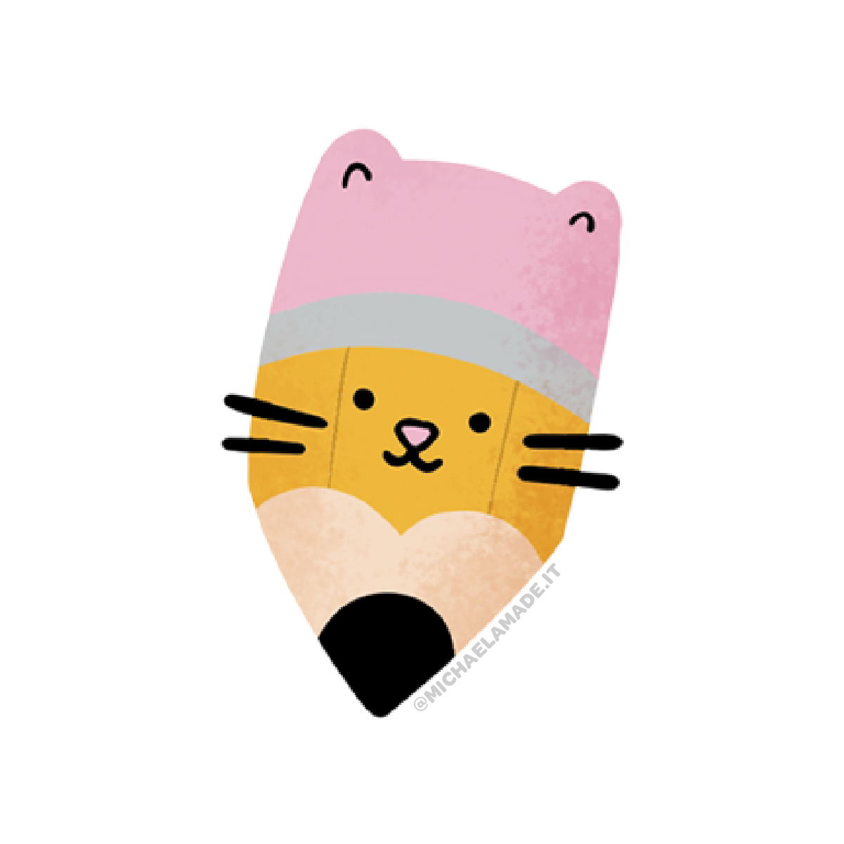 Pencil Cat Sticker
