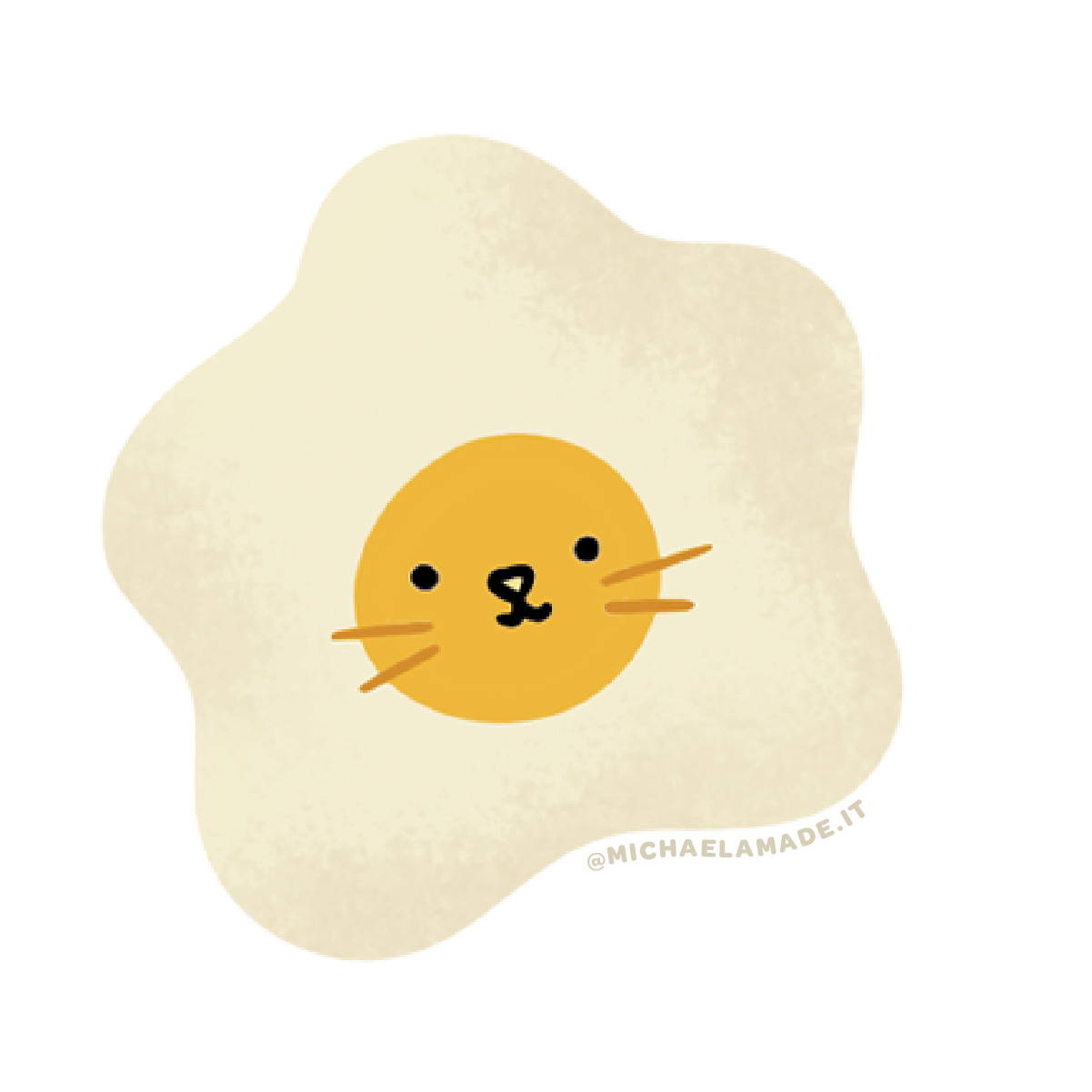 Egg Cat Sticker