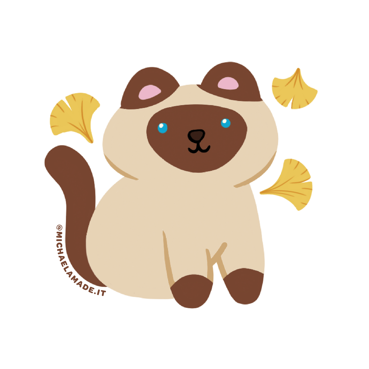 Ginko Task Cat Sticker