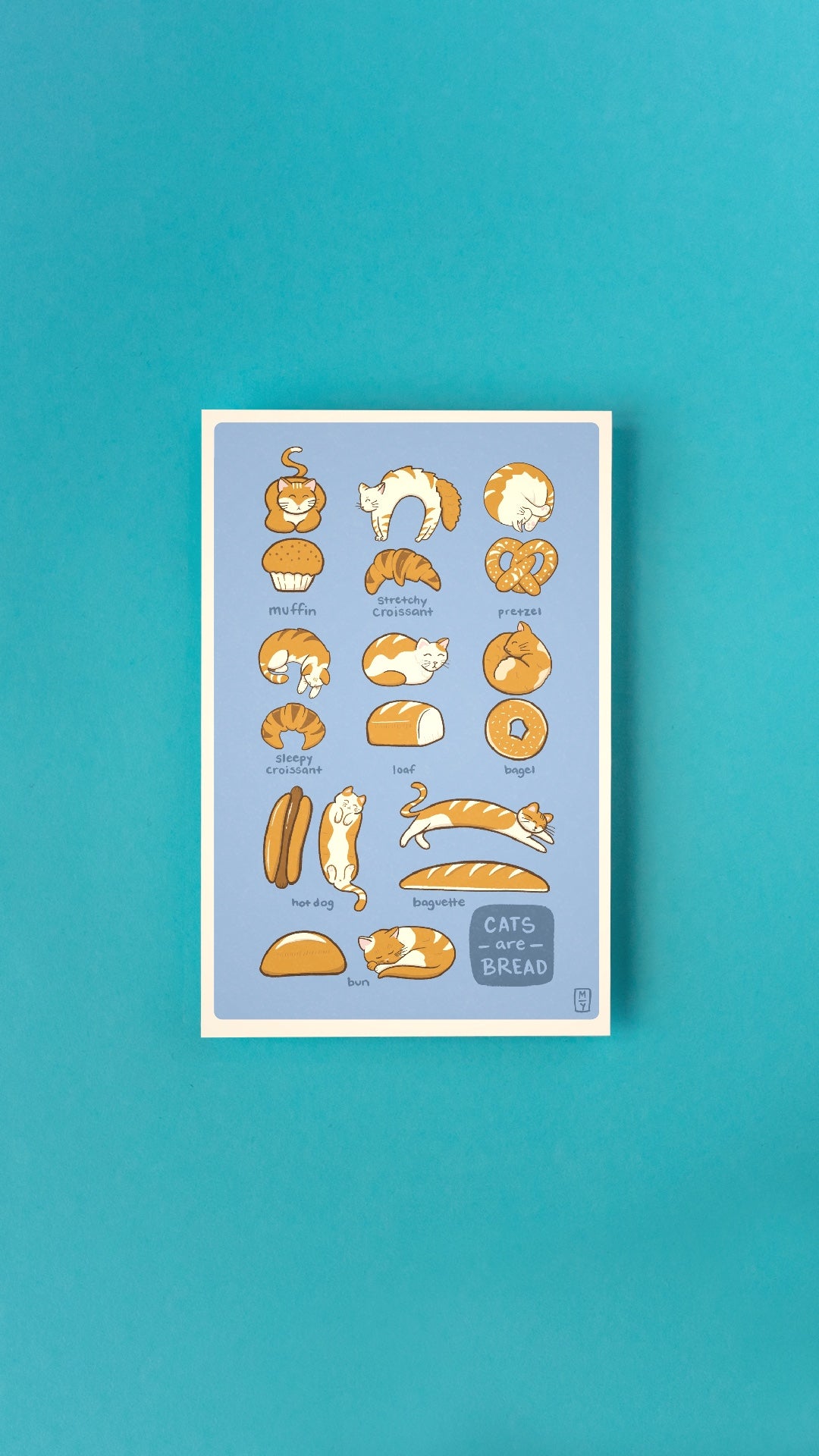 Bread Cats Postcard