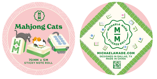 Mahjong Cats Sticky Note Roll