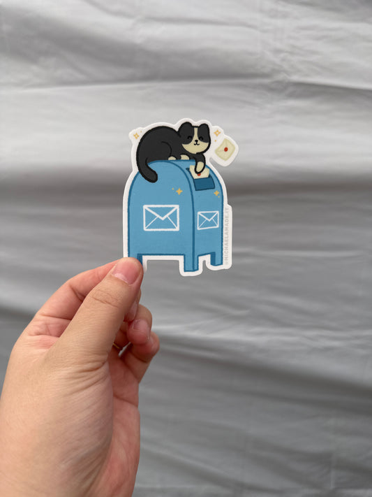 Mailbox Cat Sticker