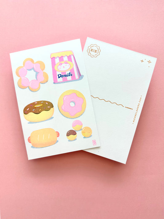 Donuts Postcard