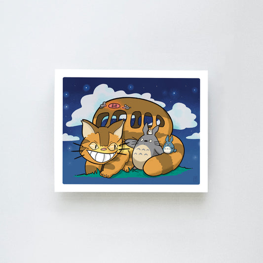 Cat Bus Medium Print