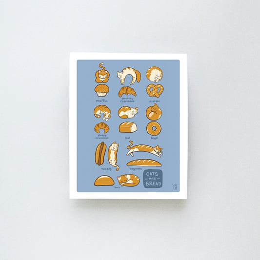 Bread Cats Medium Print