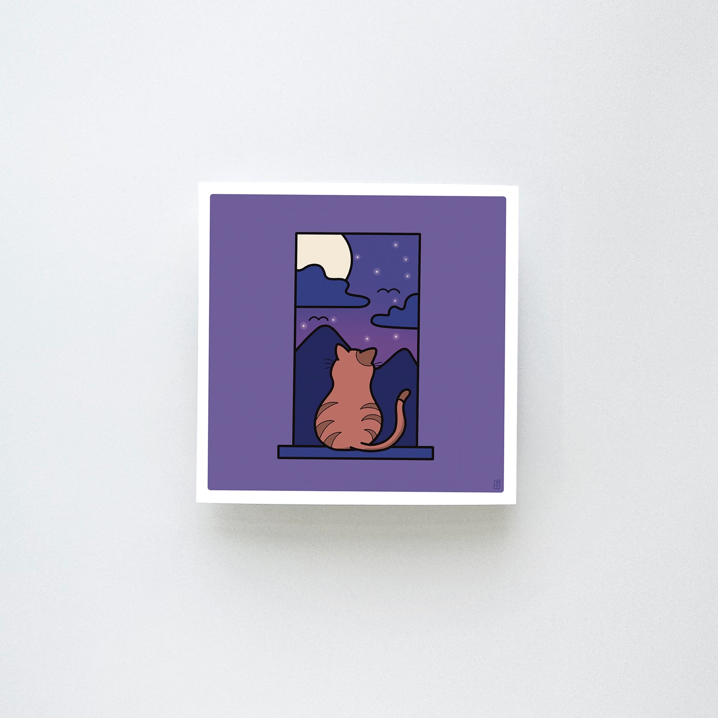 Window Cat No. 3 Medium Print