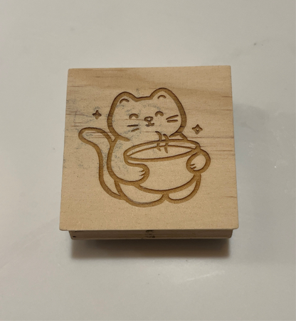 Matcha Cat Stamp