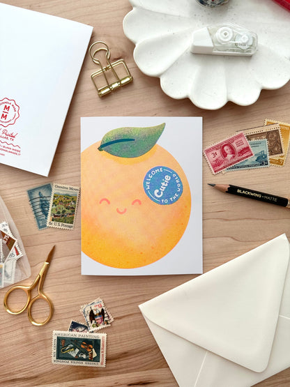 Welcome Cutie Card