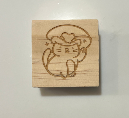 Cowboy Cat Stamp