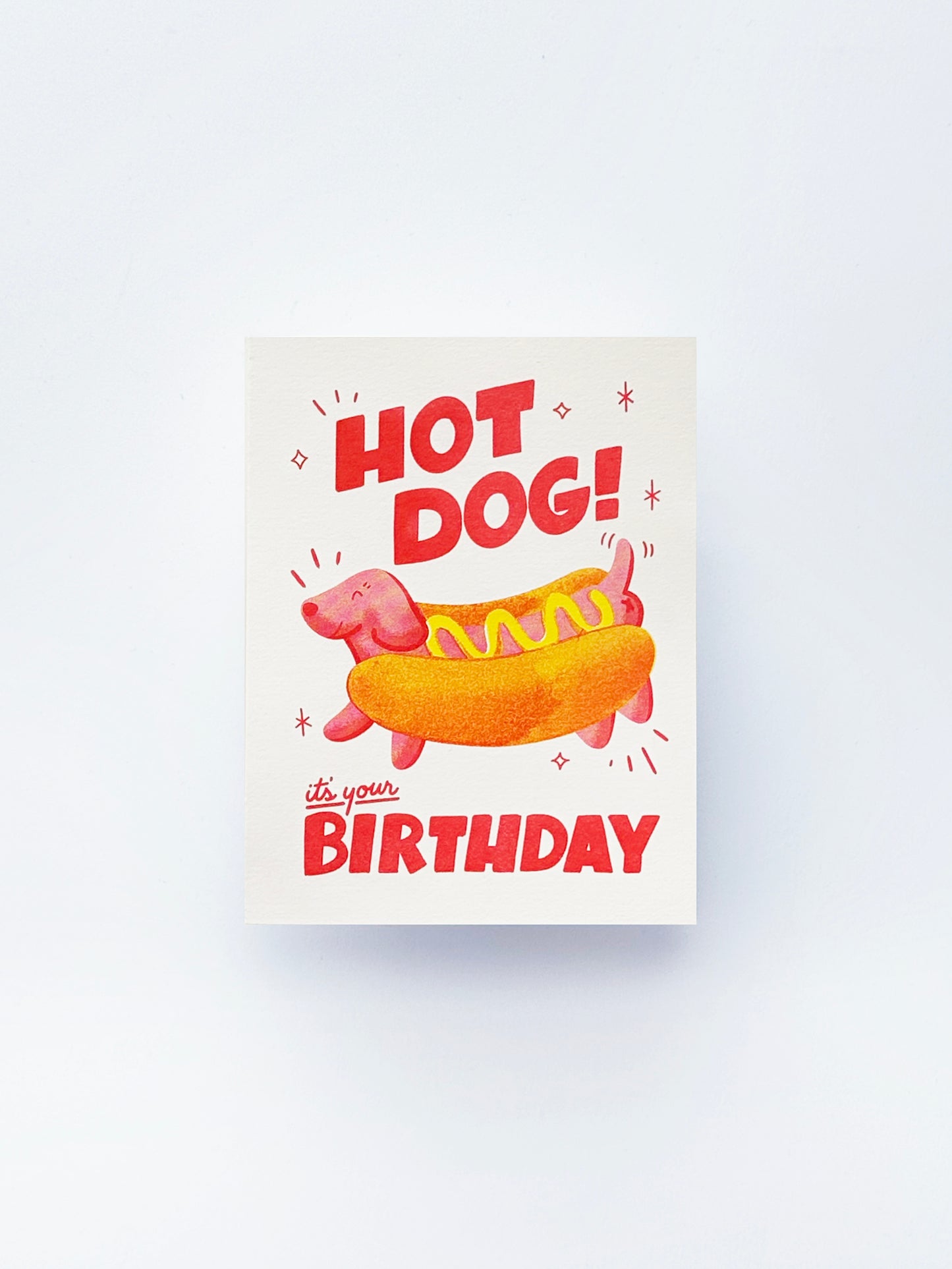 Hot Dog Birthday Card
