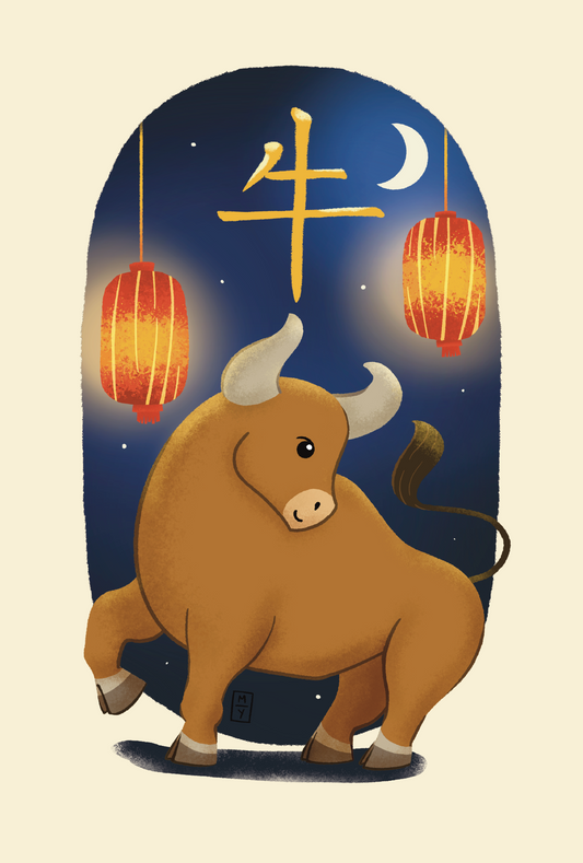 Lunar New Year: Ox Postcard