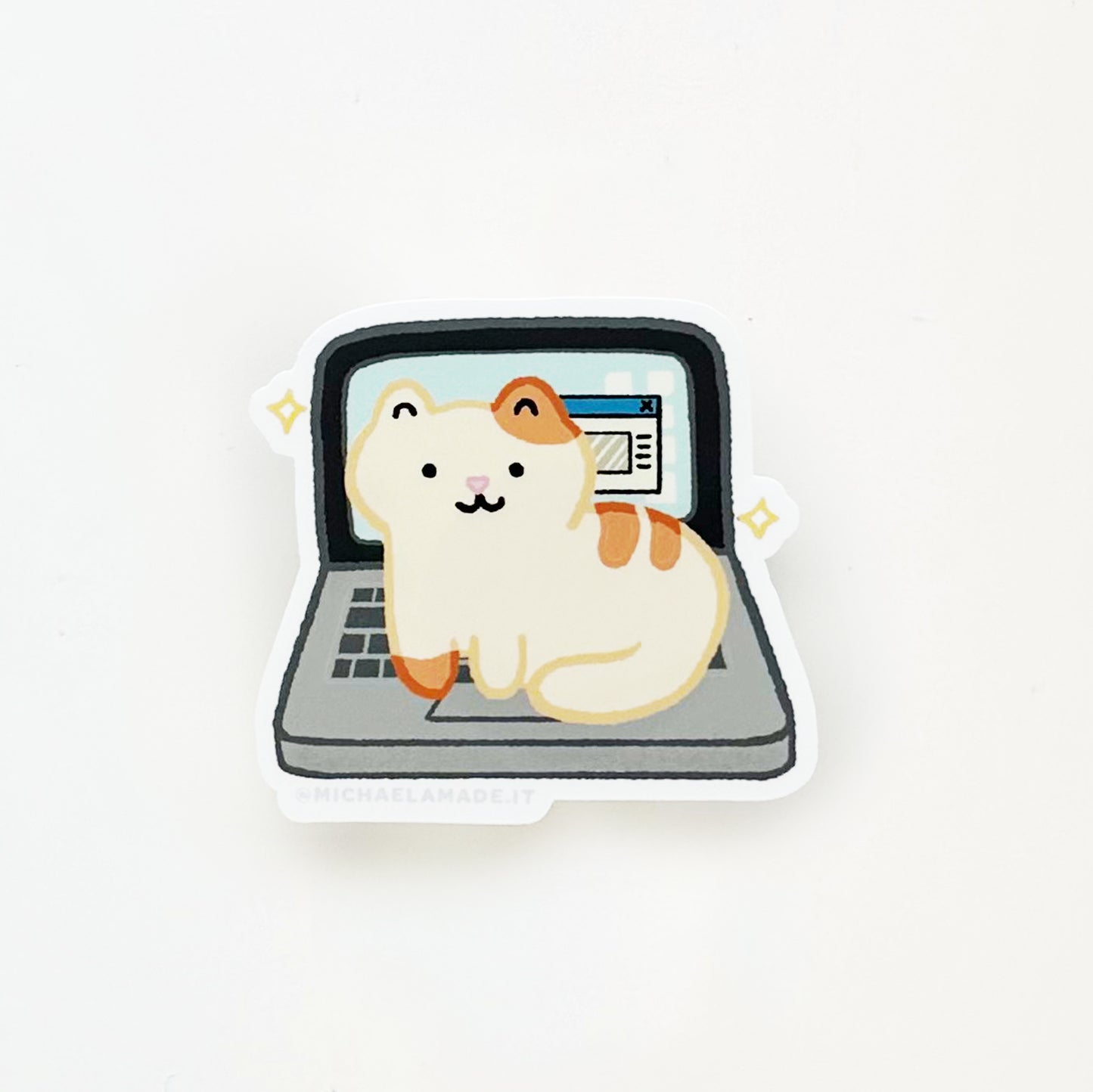 Laptop Cat Sticker