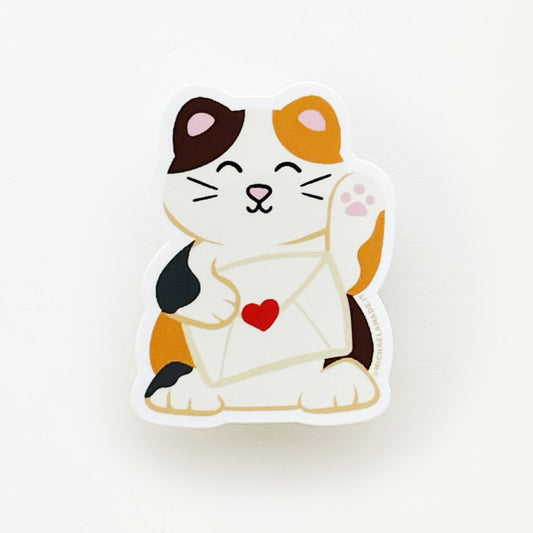 Letter Task Cat Sticker