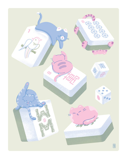 Mahjong Cats Mid-Size