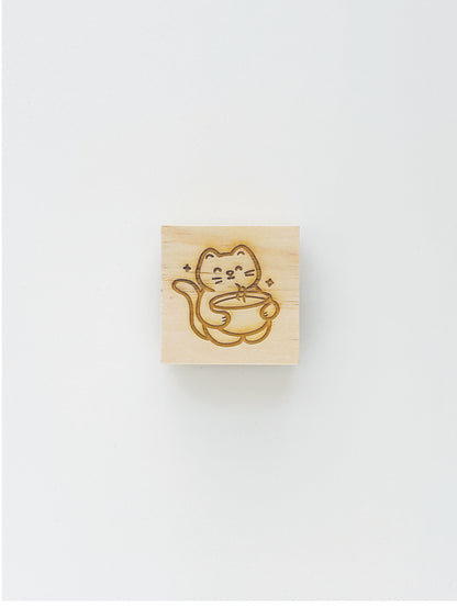Matcha Cat Stamp