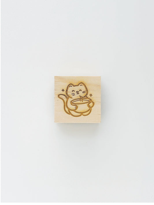 Matcha Cat Stamp