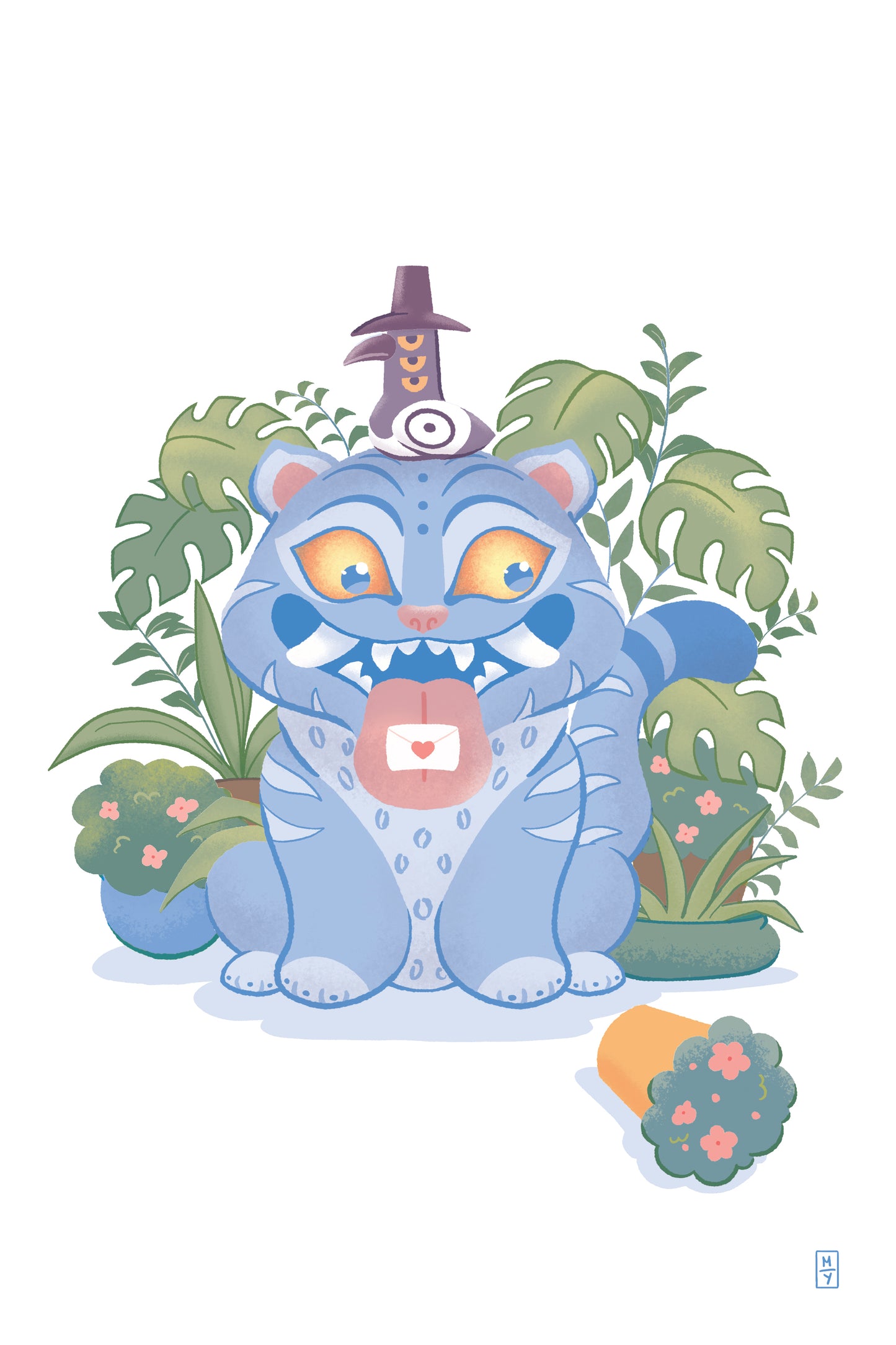 Derpy Cat Postcard