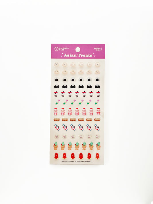 Asian Treats PET Sticker Sheet