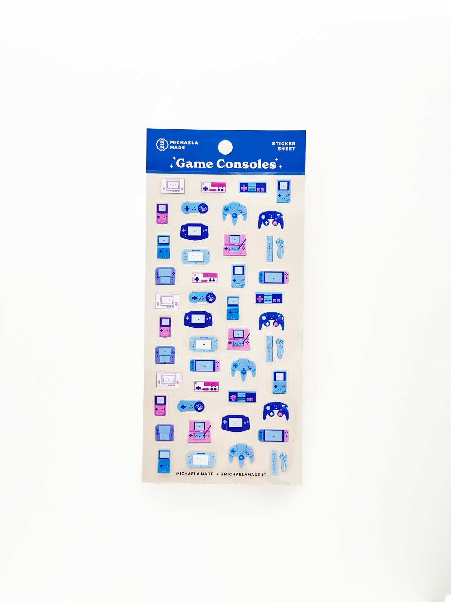 Game Consoles PET Sticker Sheet