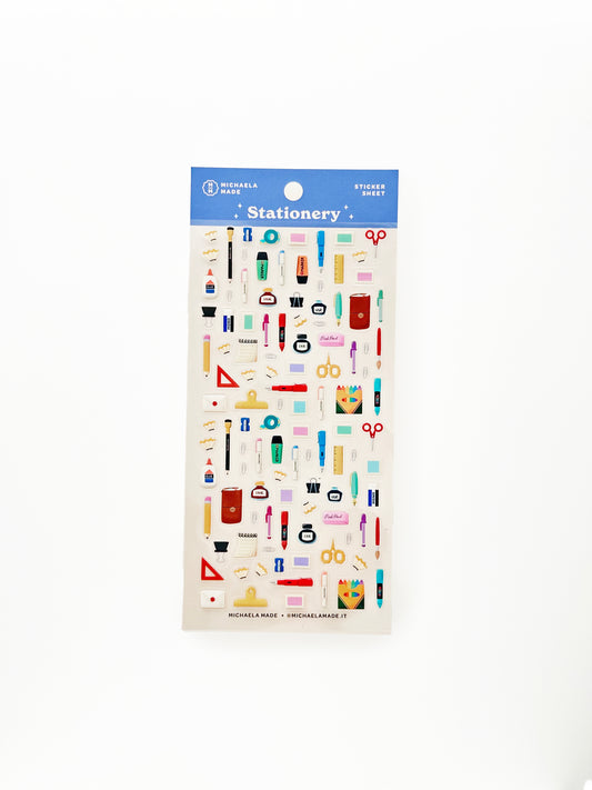 Stationery PET Sticker Sheet