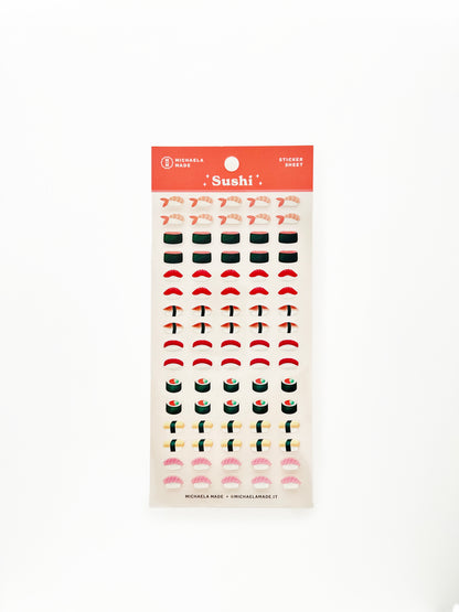 Sushi PET Sticker Sheet