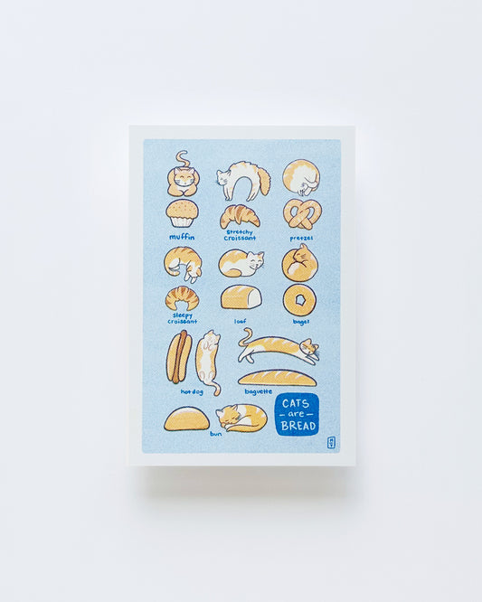 Bread Cats Postcard