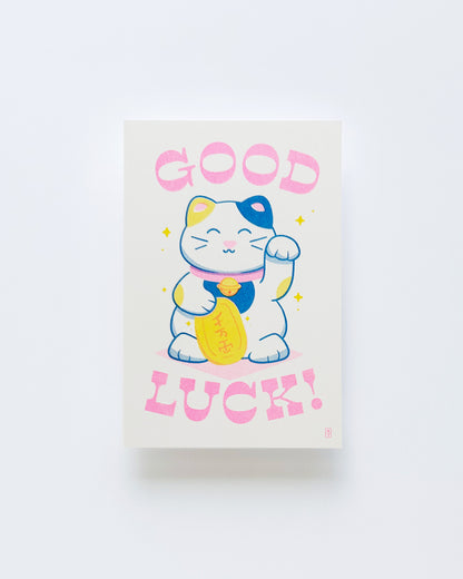 Good Lucky Cat Postcard