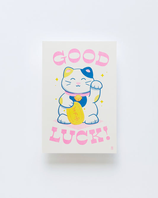 Good Lucky Cat Postcard