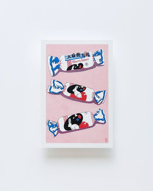 White Rabbit Postcard
